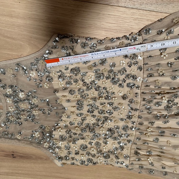 Anthropologie x BHLDN Ginny Embellished Wedding Dress | Size 4 - Picture 6 of 14